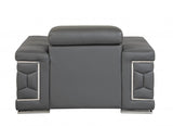 29" To 38" Sturdy Dark Gray Chair - Homeroots - Flyclothing LLC