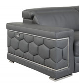 29" To 38" Sturdy Dark Gray Chair - Homeroots - Flyclothing LLC