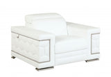 29" To 38" White Sturdy Chair - Homeroots - Flyclothing LLC