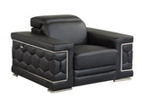 29" To 38" Black Sturdy Chair - Homeroots - Flyclothing LLC