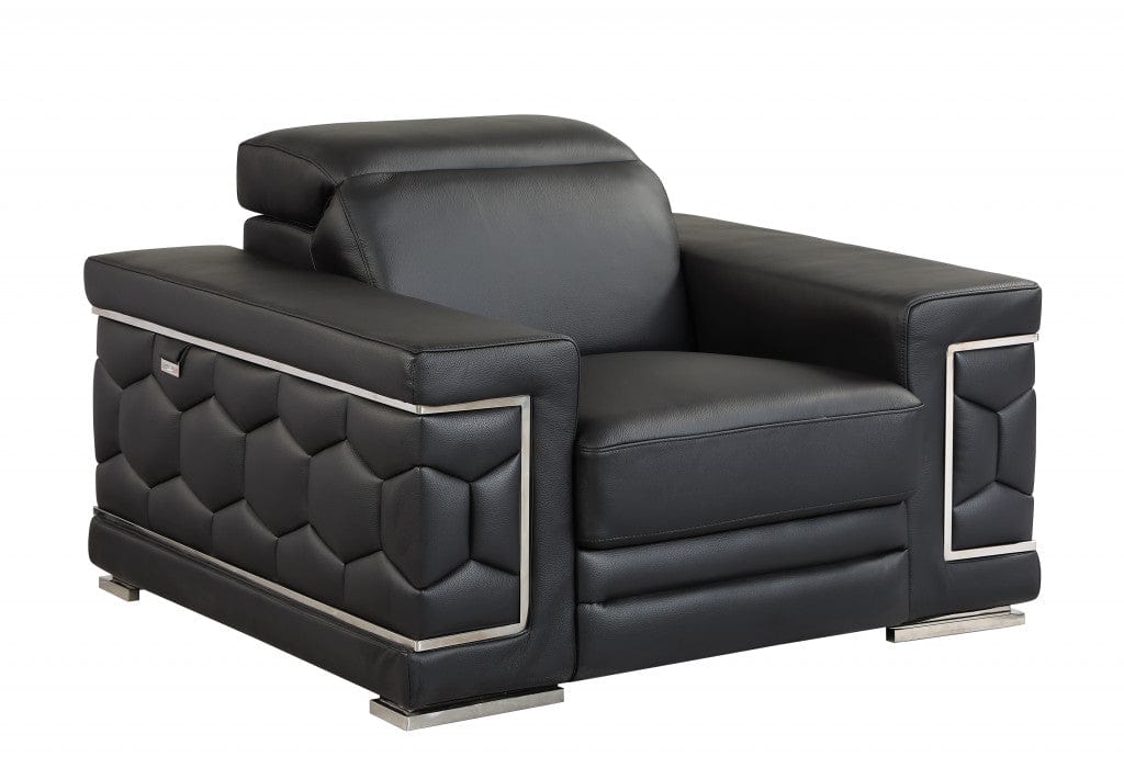 29" To 38" Black Sturdy Chair - Homeroots - Flyclothing LLC