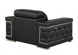29" To 38" Black Sturdy Chair - Homeroots - Flyclothing LLC