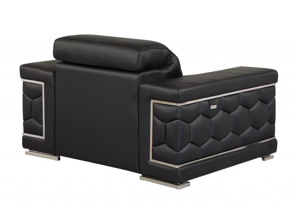 29" To 38" Black Sturdy Chair - Homeroots - Flyclothing LLC