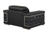 29" To 38" Black Sturdy Chair - Homeroots