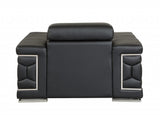 29" To 38" Black Sturdy Chair - Homeroots - Flyclothing LLC