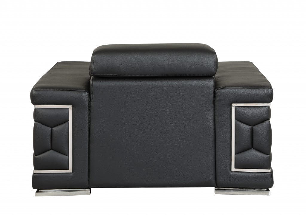 29" To 38" Black Sturdy Chair - Homeroots - Flyclothing LLC