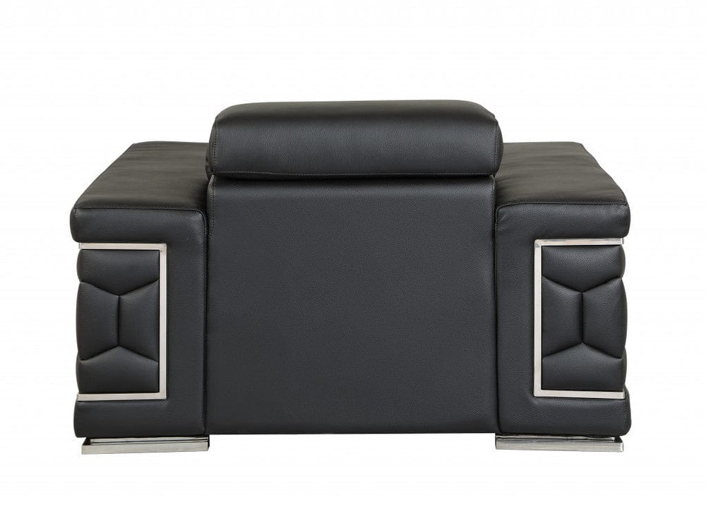 29" To 38" Black Sturdy Chair - Homeroots