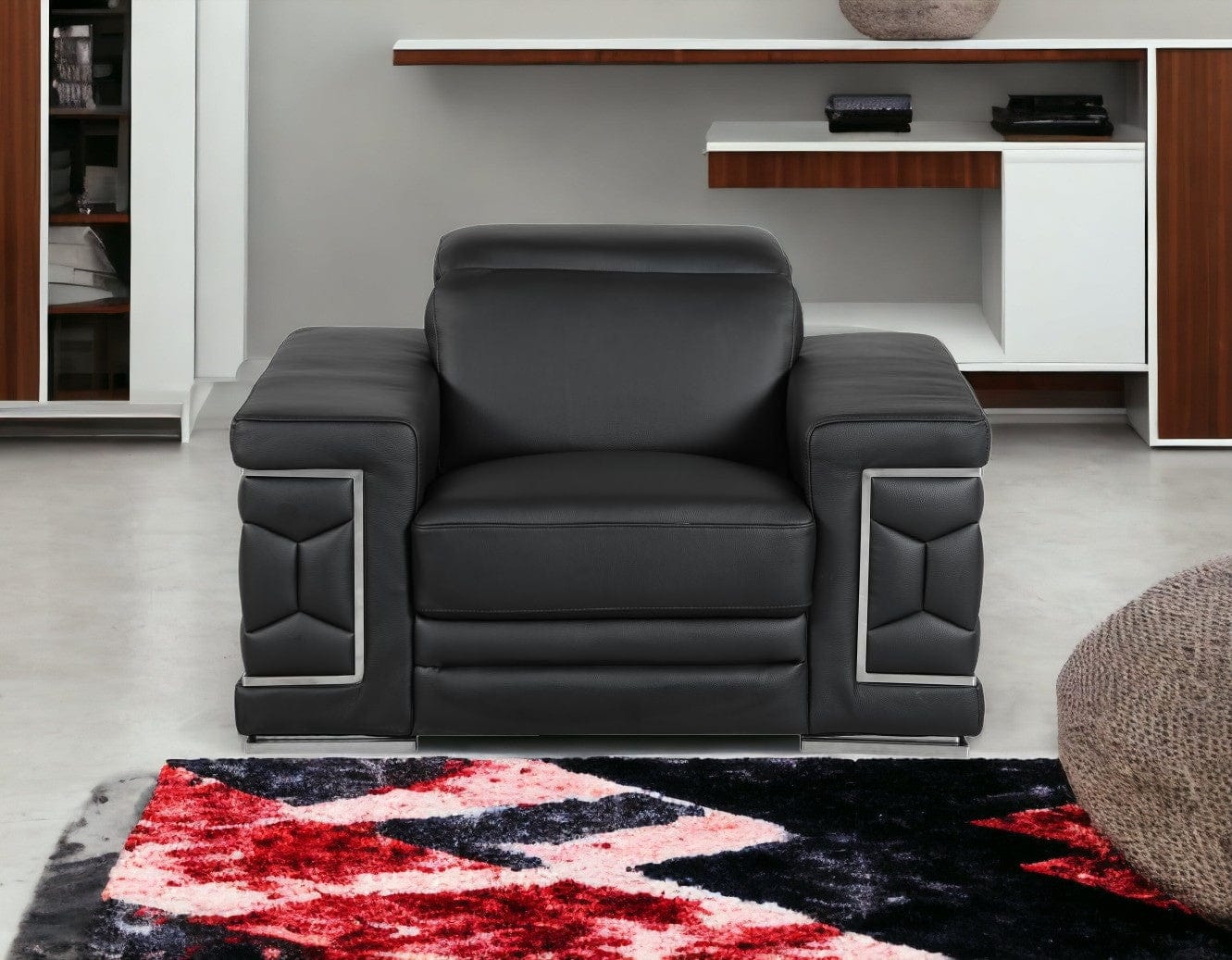 29" To 38" Black Sturdy Chair - Homeroots - Flyclothing LLC