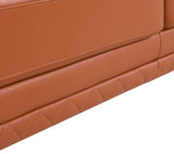 32" Camel Lovely Leather Chair - Homeroots - Flyclothing LLC