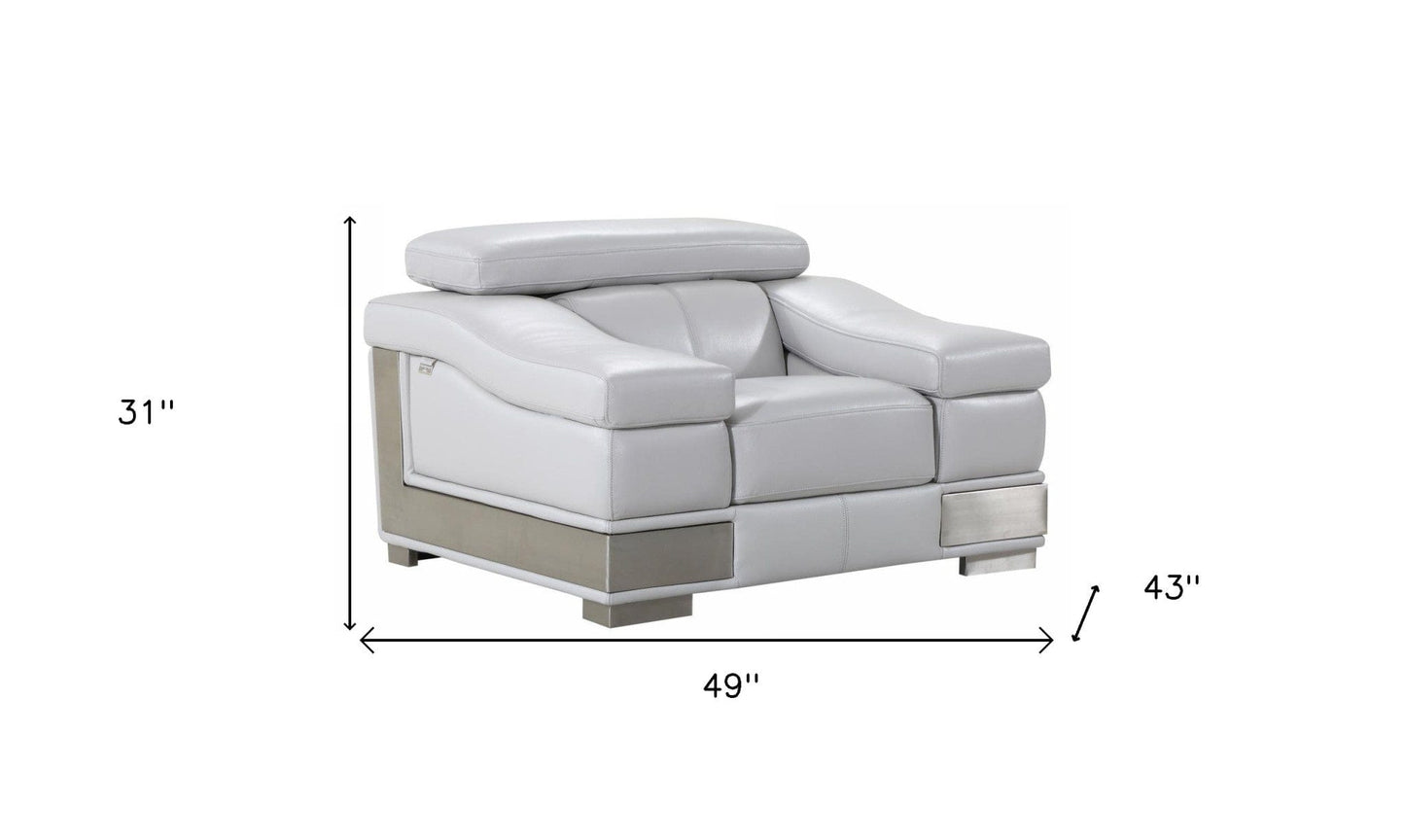 31" To 39" Grey Lovely Light Chair - Homeroots - Flyclothing LLC