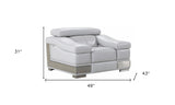 31" To 39" Grey Lovely Light Chair - Homeroots - Flyclothing LLC