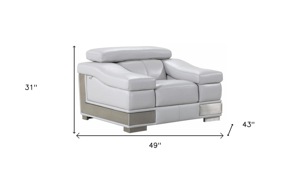 31" To 39" Grey Lovely Light Chair - Homeroots