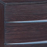 17" Dark Brown Two Drawers Manufactured Wood Mirrored Nightstand - Homeroots - Flyclothing LLC