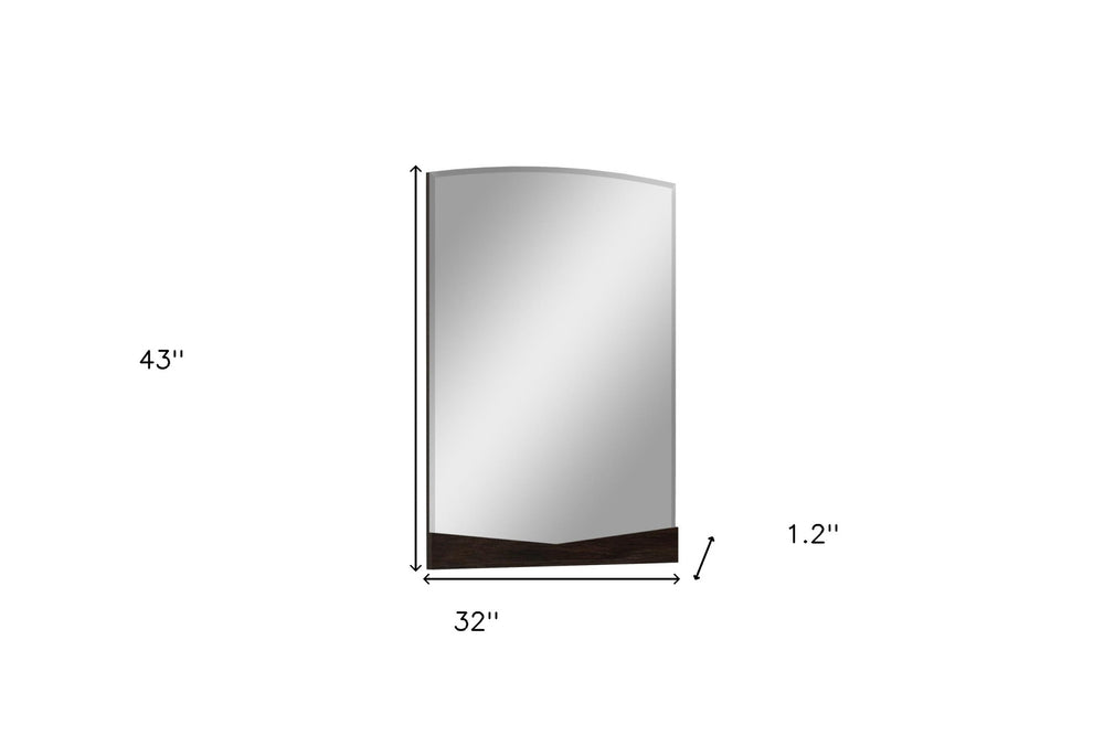 43" Dark Brown Dresser Mirror - Homeroots - Flyclothing LLC