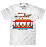 Mister Rogers' Neighborhood Trolley Logo T-Shirt - White
