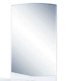 43" Exquisite White High Gloss Mirror - Homeroots