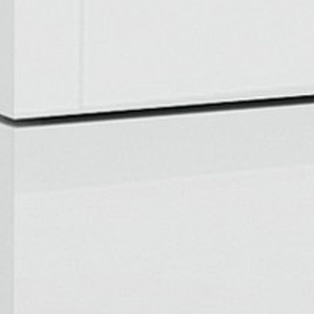 18" Superb White High Gloss Nightstand - Homeroots - Flyclothing LLC