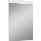 45" Superb White High Gloss Mirror - Homeroots