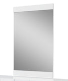 45" Superb White High Gloss Mirror - Homeroots
