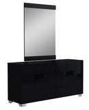 30" Superb Black High Gloss Dresser - Homeroots