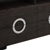 27" Refined Grey High Gloss Tv Entertainment Unit - Homeroots
