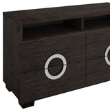 27" Refined Grey High Gloss Tv Entertainment Unit - Homeroots