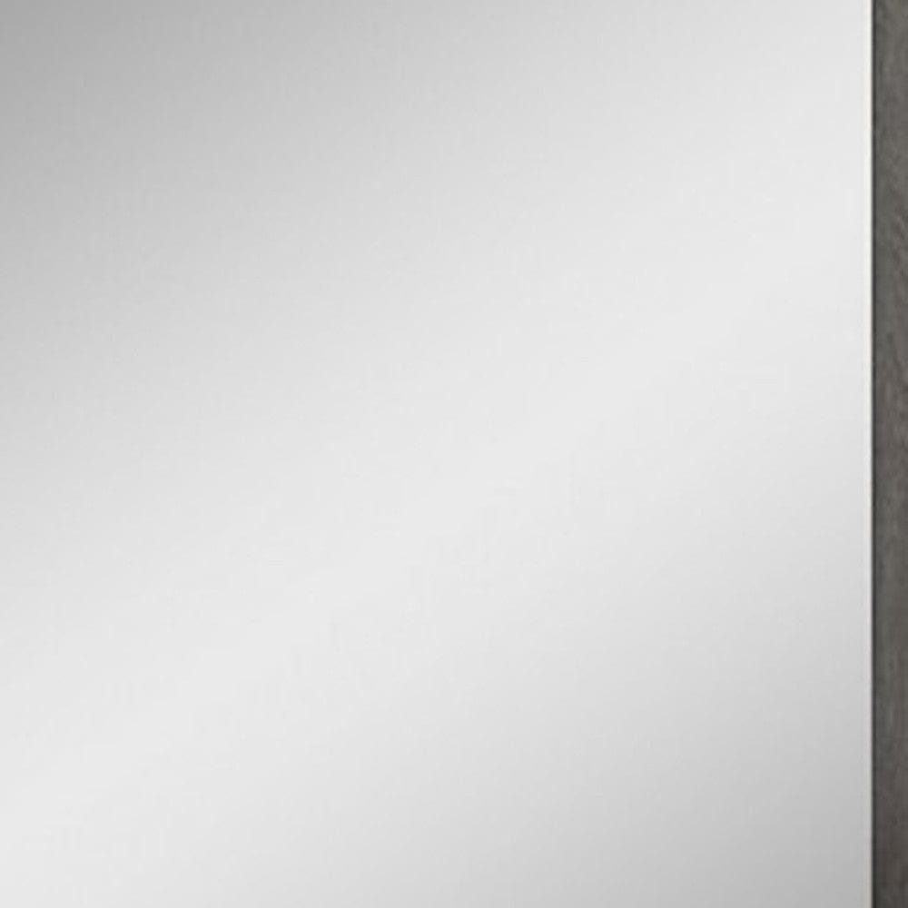 43" Refined Grey High Gloss Mirror - Homeroots - Flyclothing LLC