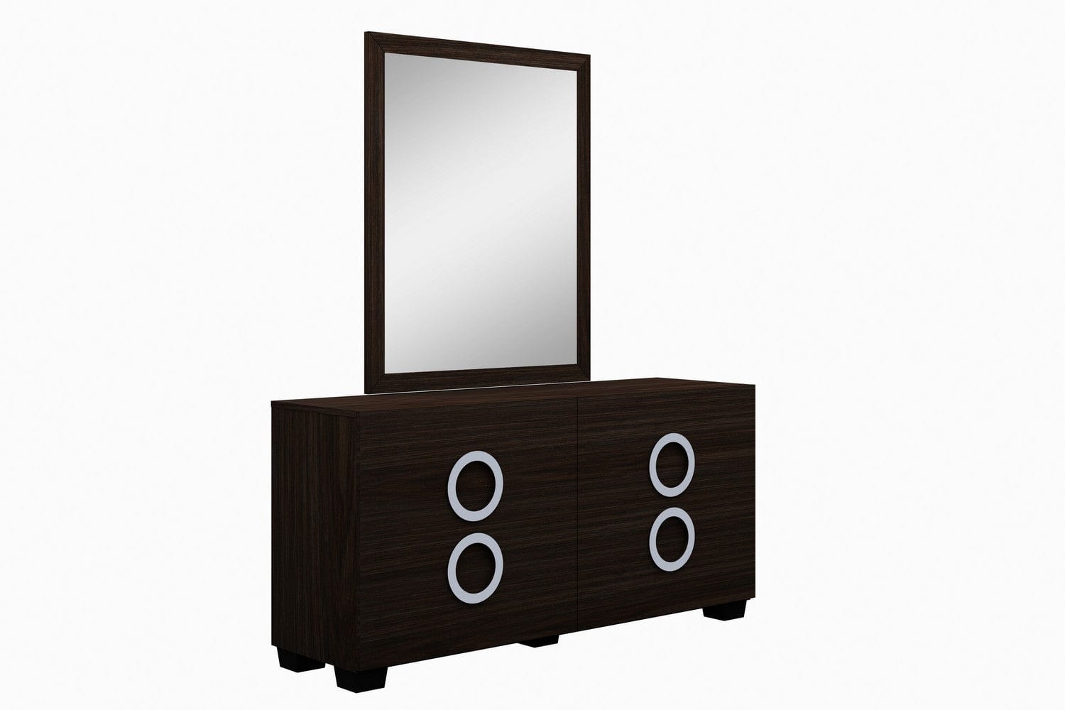 31" Refined Wenge High Gloss Dresser - Homeroots - Flyclothing LLC