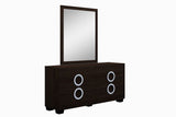 31" Refined Wenge High Gloss Dresser - Homeroots