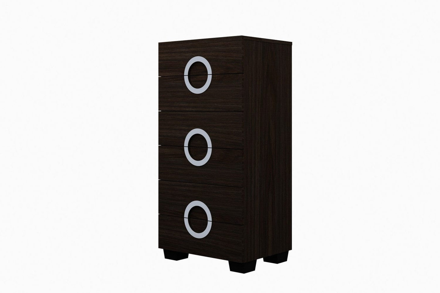 25" Brown Six Drawer Standard Chest - Homeroots - Flyclothing LLC