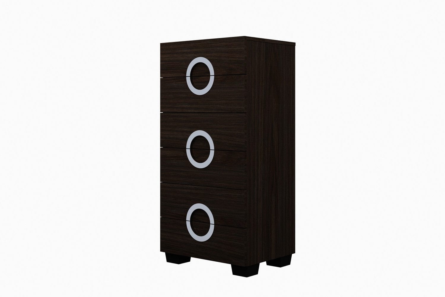 25" Brown Six Drawer Standard Chest - Homeroots - Flyclothing LLC