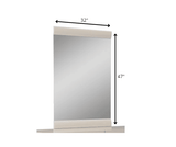 Beige Rectangle Dresser Mirror - Homeroots - Flyclothing LLC
