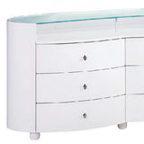 31" Sophisticated White High Gloss Dresser - Homeroots - Flyclothing LLC