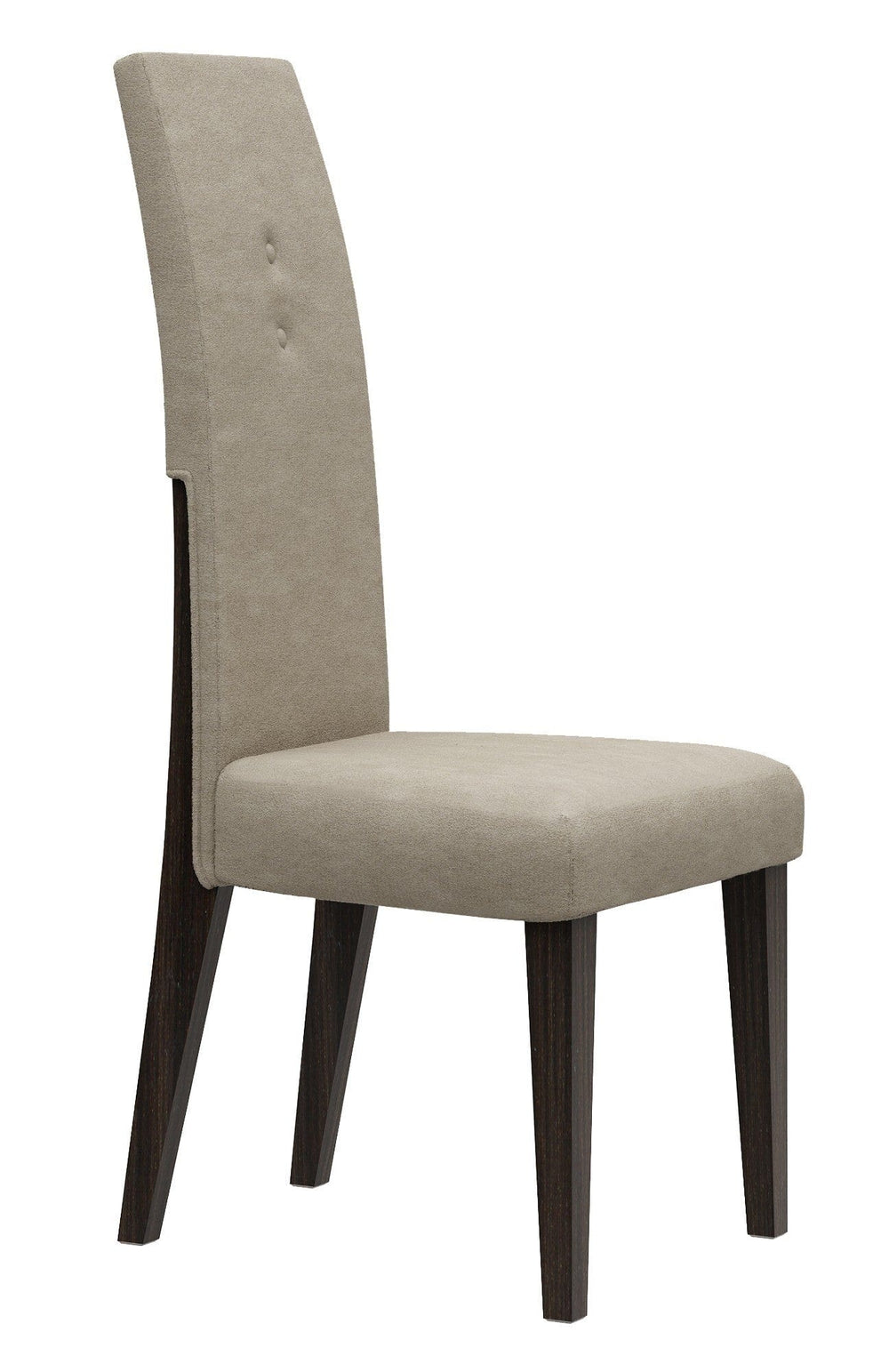 Set of Two Brown And Espresso Upholstered Microfiber Dining Side Chairs - Homeroots