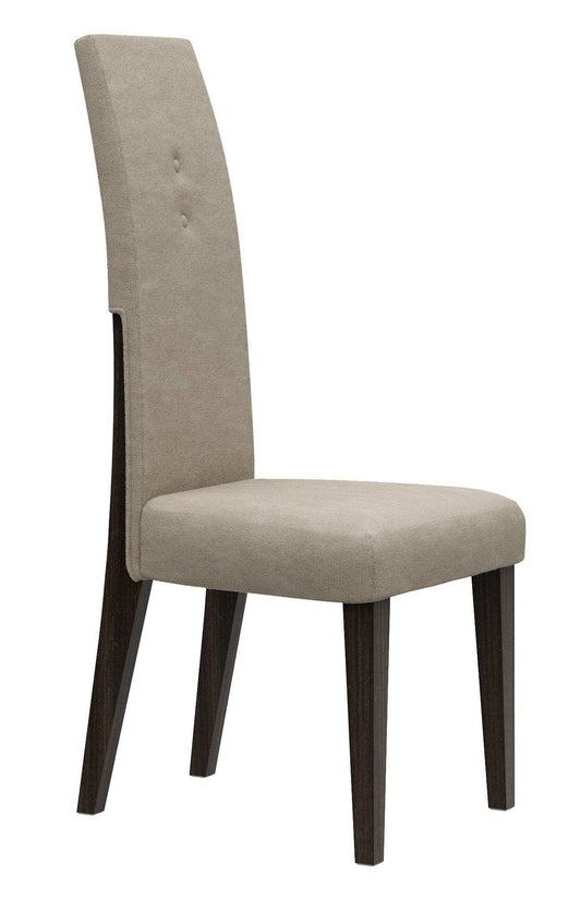 Set of Two Brown And Espresso Upholstered Microfiber Dining Side Chairs - Homeroots - Flyclothing LLC