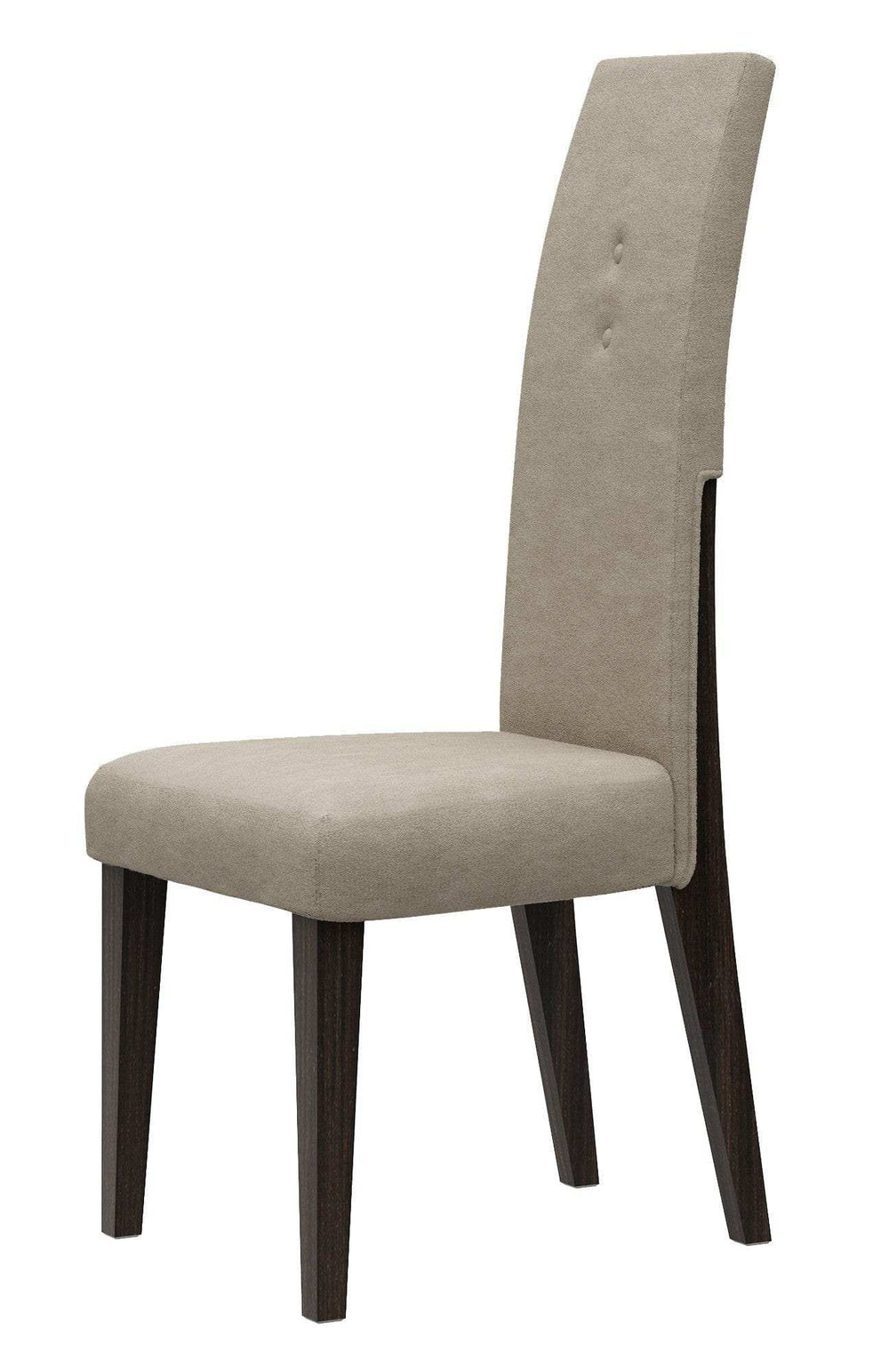 Set of Two Brown And Espresso Upholstered Microfiber Dining Side Chairs - Homeroots - Flyclothing LLC