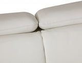 31" White Fashionable Leather Chair - Homeroots