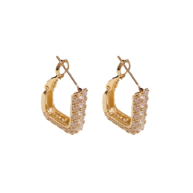 Affordable Luxury Square Snap back Earrings For Women - My Store - Flyclothing LLC