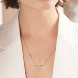 Cross 925 Sterling Silver Moissanite Necklace - Trendsi - Flyclothing LLC