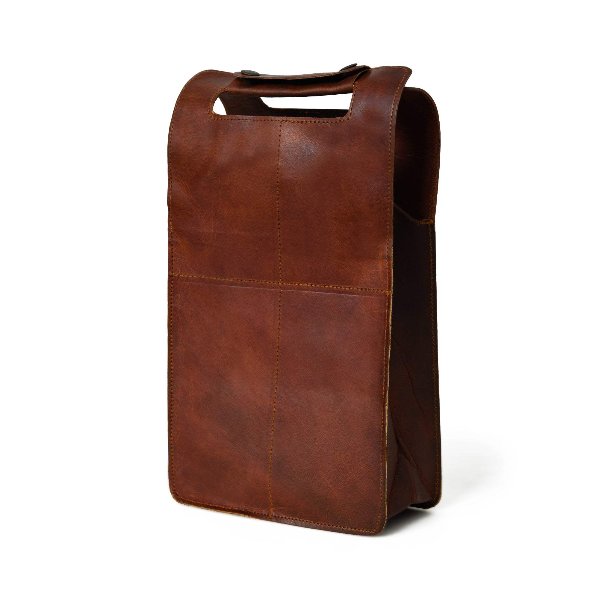 Wine Bottle Leather Cover - Classy Leather Bags - Flyclothing LLC