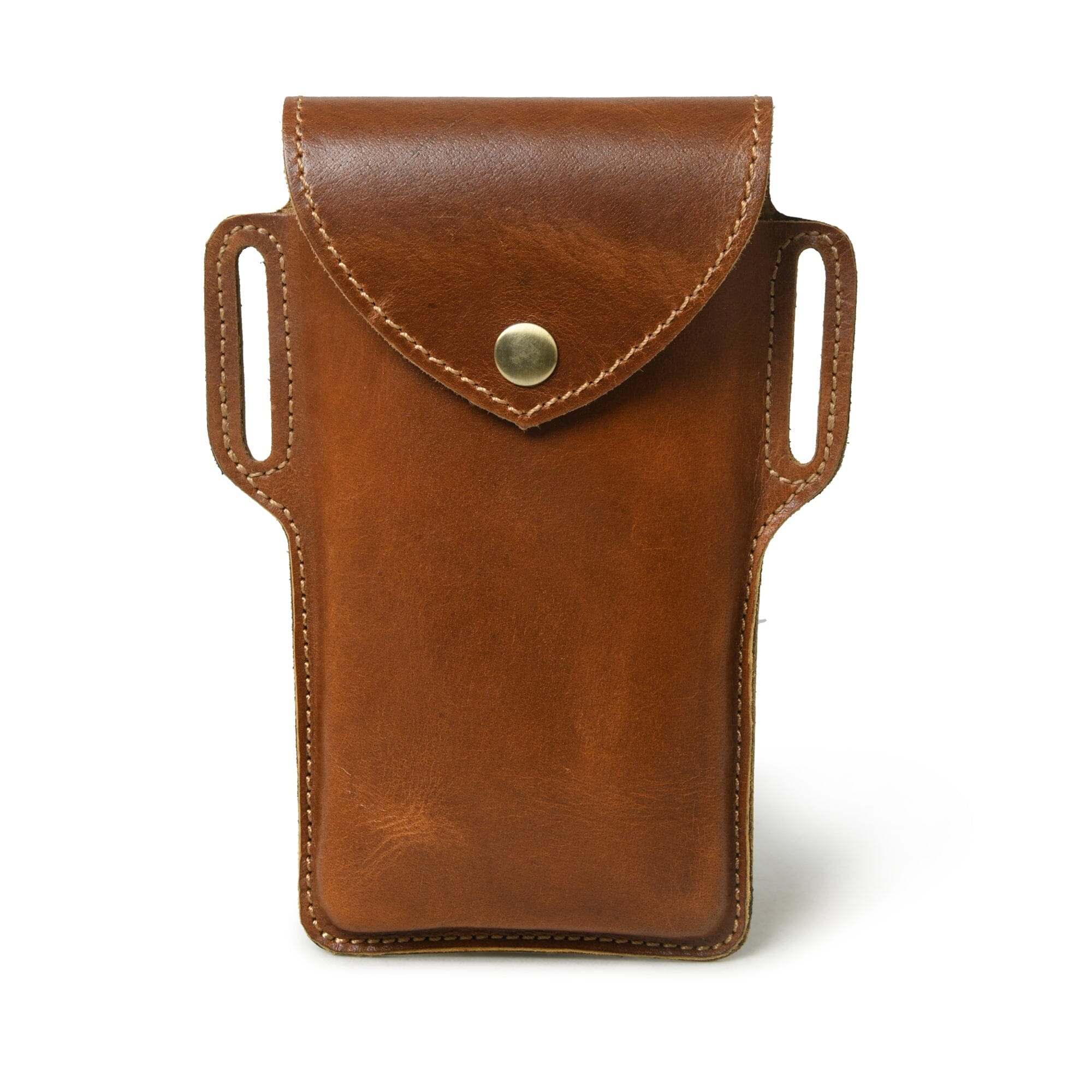 Mobile Holster Case- Tan Brown - Classy Leather Bags - Flyclothing LLC