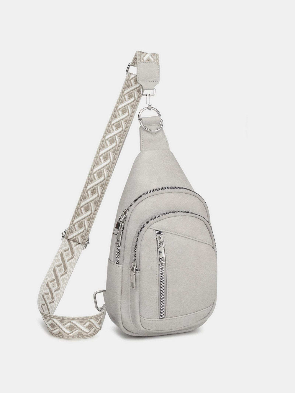 PU Leather Crossbody Bag with Two Detachable Strap - Trendsi - Flyclothing LLC