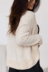 Solid Color Open Front Cardigan - Trendsi - Flyclothing LLC