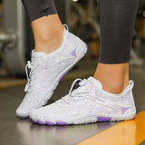 Elastic Lock Laces Mesh Contrast Breathable Athletic - Trendsi