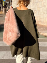 Ribbed Hem V-Neck Sweater - Trendsi - Flyclothing LLC