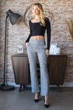 Heimish Full Size Plaid Flare Pants with Wide Waist Band Plus Size - Trendsi