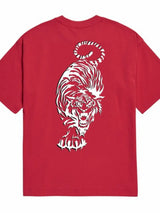 Men's Plus Size Tiger Round Neck Short Sleeve T-Shirt - Trendsi - Flyclothing LLC