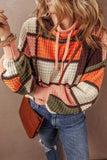 Drawstring Color Block Mock Neck Sweater - Trendsi - Flyclothing LLC
