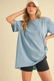 Aemi+Co Round Neck Short Sleeve Oversized T-Shirt - Trendsi