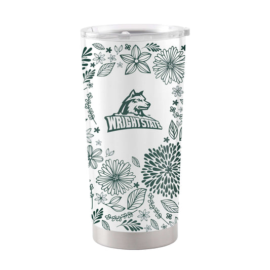 Wright State 20oz Botanical Stainless Tumbler - Logo Brands - Flyclothing LLC